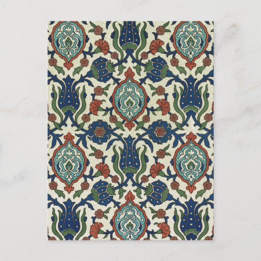 1885 Arabische Deco Fantasy Floral Briefkaart (Voorkant)