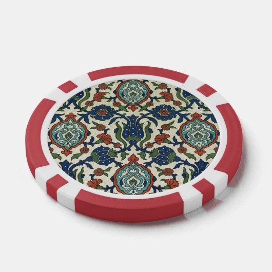 1885 Arabische Deco Fantasy Floral Poker Chips (Enkel)