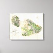 1885 De Witt Alexander Wall Map van Maui, Hawaii Canvas Afdruk (Voorkant)