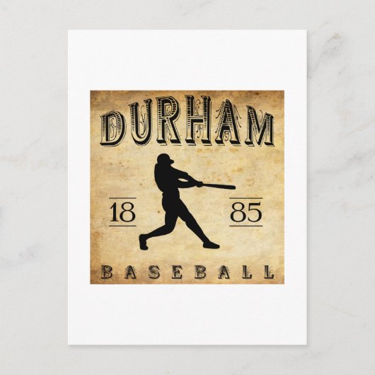 1885 Durham North Carolina Baseball Briefkaart (Voorkant)
