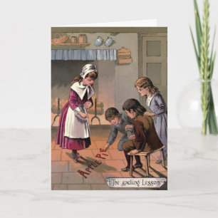  1885 Goody Two Shoes Wenskaart Kaart