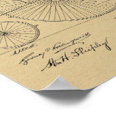 1885  High Wheeler Bicycle Patent Art Print (Hoek)