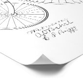 1885  High Wheeler Bicycle Patent Art Print (Hoek)