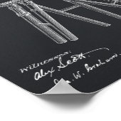 1885 Kunsttekentekening camera Patent Poster (Hoek)