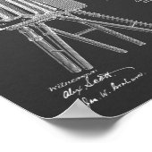 1885 Kunsttekentekening camera Patent Poster (Hoek)