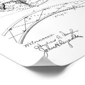 1885  one Wheeled Bike Patent Print (Hoek)