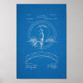 1885 one Wheeled Bike Patent Print (Voorkant)