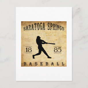 1885 Saratoga Springs New York Baseball Briefkaart
