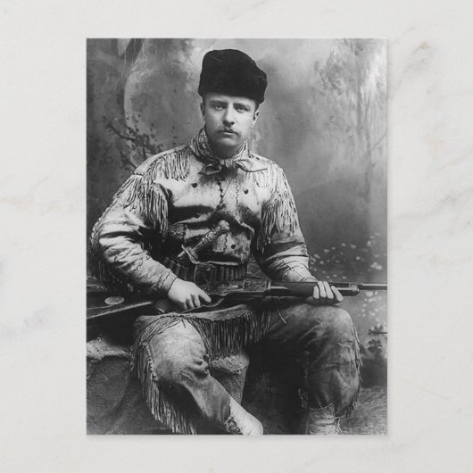 1885 Theodore Roosevelt Briefkaart (Voorkant)