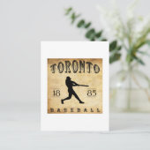 1885 Toronto Ontario Canada Baseball Briefkaart (Staand voorkant)