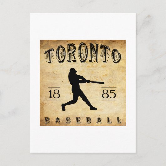1885 Toronto Ontario Canada Baseball Briefkaart (Voorkant)