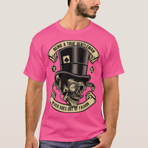 1885 True Gentleman Skull komt nooit uit Fashio T-shirt