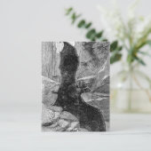 1885 Vampire Bat Illustratie Briefkaart (Staand voorkant)