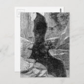 1885 Vampire Bat Illustratie Briefkaart (Voorkant / Achterkant)