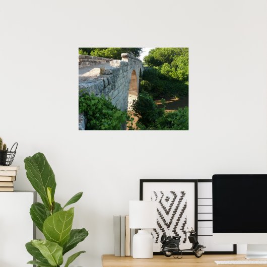 1886 Clements Stone Arch Bridge Poster (Thuiskantoor)