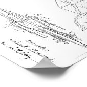 1886 High Wheeler Bicycle Design Patent Art Print (Hoek)