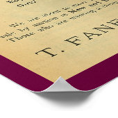 1886  High Wheeler Magazine en Art Poster (Hoek)