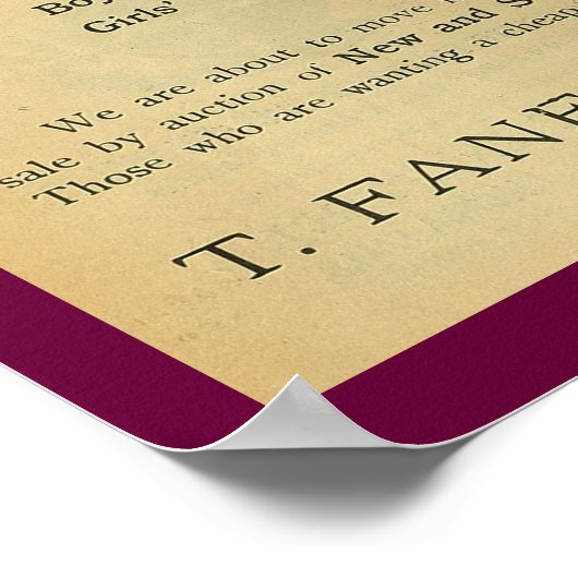 1886  High Wheeler Magazine en Art Poster (Hoek)