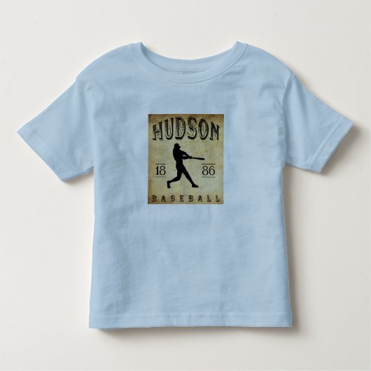 1886 Hudson New York Baseball Kinder Shirts (Voorkant)