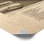 1886 Knoxville, TN Birds Eye Uitzicht Panorama Poster (Hoek)