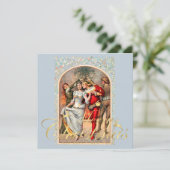 1886 Koppels in middeleeuwse kostuums onder Mistle Kaart (Staand voorkant)