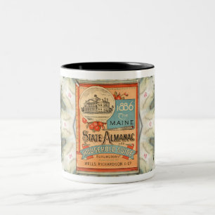 1886 MAINE ALMANAC HOESJE ART Koffie Mok