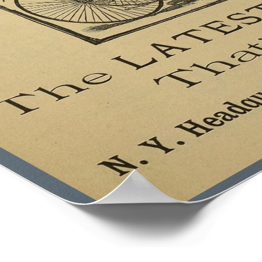 1886  Rudge Bicycle Magazine en Art Poster (Hoek)