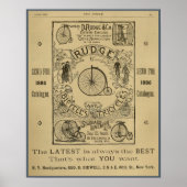 1886  Rudge Bicycle Magazine en Art Poster (Voorkant)