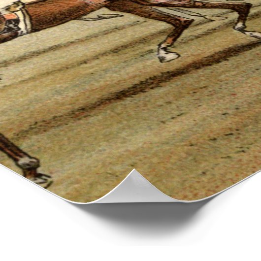 1886 Steeplechase Horse Racing Print (Hoek)