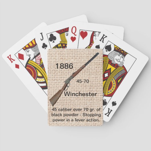 1886 Winchester-speelkaarten Speelkaarten (Achterkant)