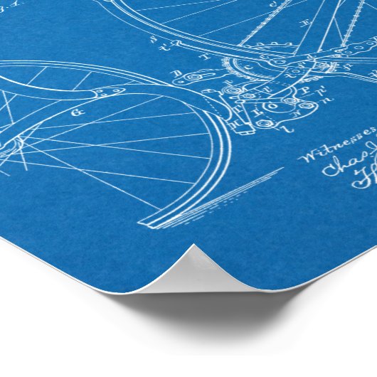 1887  brochure over fietspatroon — Kunstafdrukken Poster (Hoek)