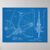 1887  brochure over fietspatroon — Kunstafdrukken Poster (Voorkant)