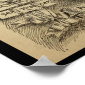 1887  Columbia fietsen en kunstwerk Poster (Hoek)