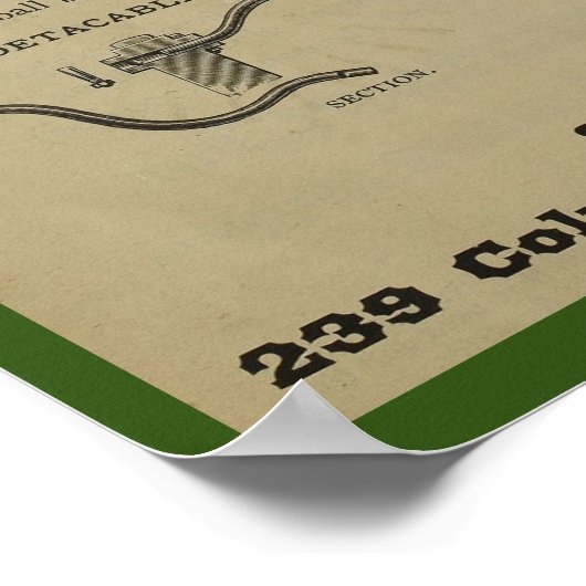 1887  fietsenmagazijn en kunstwerk Poster (Hoek)