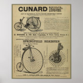 1887  fietsenmagazijn en kunstwerk Poster (Voorkant)