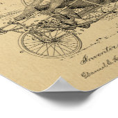 1887  fietsfietsenart afdrukken poster (Hoek)