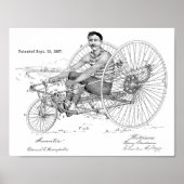 1887 fietstrilflessenart afdrukken poster (Voorkant)