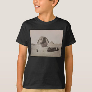 1887 Grote Sfinx van Giza Necropolis in Egypte T-shirt