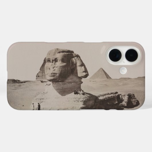 1887 Grote Sfinx van Gizeh Necropolis in Egypte Case-Mate iPhone Case (Achterkant (horizontaal))