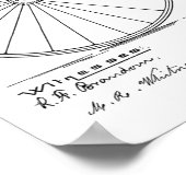 1887  High Wheeler Bicycle Patent Art Print (Hoek)