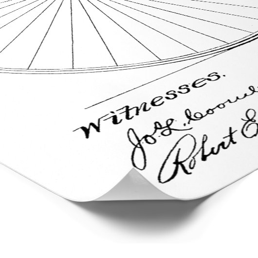 1887  High Wheeler Bicycle Patent Art Print (Hoek)