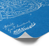 1887 Ice High Wheeler Bicycle Design Patent Print (Hoek)