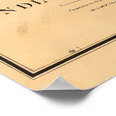 1887 Indische Territoriale kaart Oklahoma Poster (Hoek)