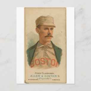 1887 John Clarkson Boston Beaneaters Briefkaart