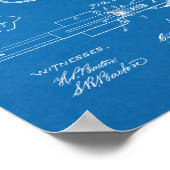 1887 Pistool Revolver Patent Art Drawing Print (Hoek)