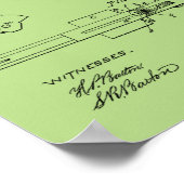 1887 Pistool Revolver Patent Art Drawing Print (Hoek)