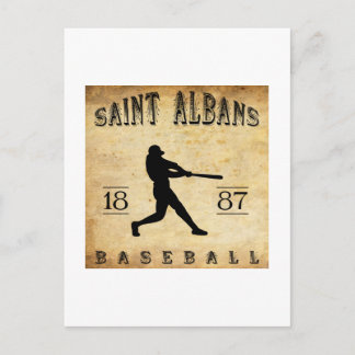 1887 Saint Albans Vermont Baseball Briefkaart