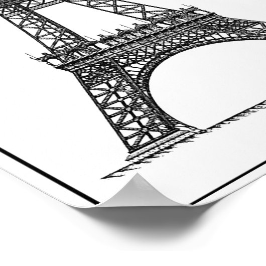 1887 TOUR EIFFEL POSTER (Hoek)