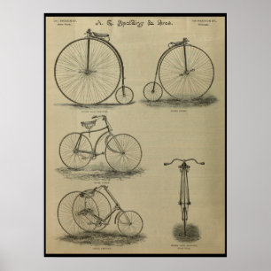 1887  Victor Bicycle Magazine en Art Poster