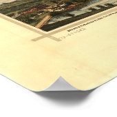 1888 Alton & Alton Bay, NH Birds Eye Panoramic Map Poster (Hoek)